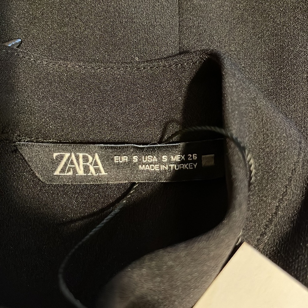 Zara NWT long puffed sleeve mini dress,sz.S - Picture 3 of 5
